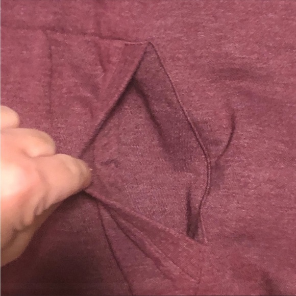 TenTree Burgundy hoodie size medium - Picture 3 of 6